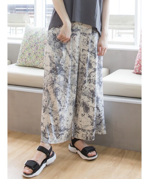 Cutie Blonde（キューティーブロンド）の「◆【S-L】ひんやりゆるテロパンツ（その他パンツ・レディース・ベージュ系/ブラック系/ライトグレー系・02/01/03）」の12枚目の写真