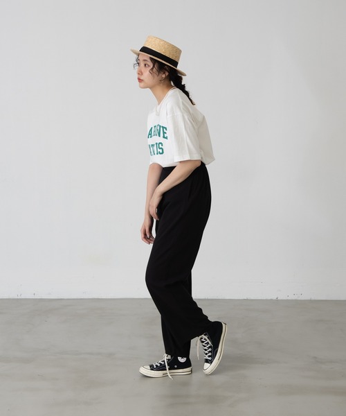 EDIT Gris（エディットグリ）の「リラックスストレートパンツ（その他パンツ・レディース・ブラック/ダークグリーン/オレンジ・FREE）」の11枚目の写真