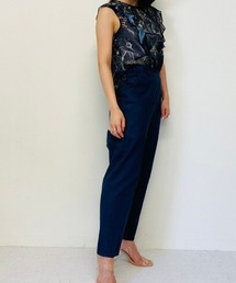 DOLLUPOOPS | サファリプリント使いフリルスリーブロンパース(つなぎ/オールインワン)