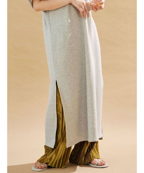 Ungrid（アングリッド）の「スウェットカフタンワンピース（ワンピース・レディース・ライトグレー/チャコールグレー・FREE）」の15枚目の写真