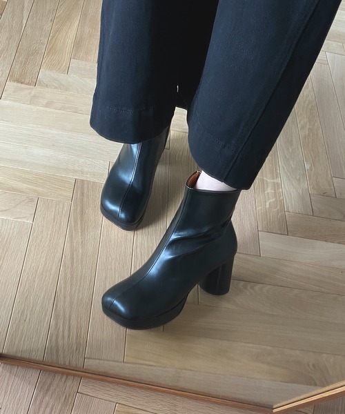 chuclla(チュクラ)の「【chuclla】【2021/AW】Round block-toe boots chs21a001(ブーツ・レディース・ブラック・40/36/39/38/37)」の11枚目の写真