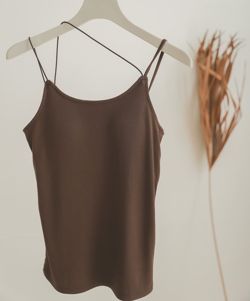 SENSE OF PLACE by URBAN RESEARCH（センスオブプレイスバイアーバンリサーチ）の「アシメキャミソール（キャミソール・レディース・ライトベージュ/ブラウン/ブラック・ONE）」の3枚目の写真