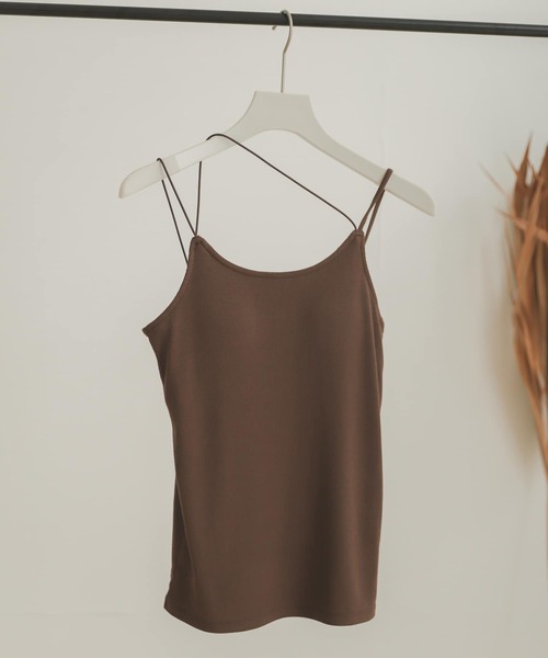 SENSE OF PLACE by URBAN RESEARCH（センスオブプレイスバイアーバンリサーチ）の「アシメキャミソール（キャミソール・レディース・ライトベージュ/ブラウン/ブラック・ONE）」の6枚目の写真