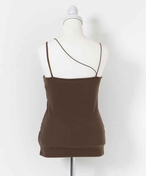 SENSE OF PLACE by URBAN RESEARCH（センスオブプレイスバイアーバンリサーチ）の「アシメキャミソール（キャミソール・レディース・ライトベージュ/ブラウン/ブラック・ONE）」の13枚目の写真