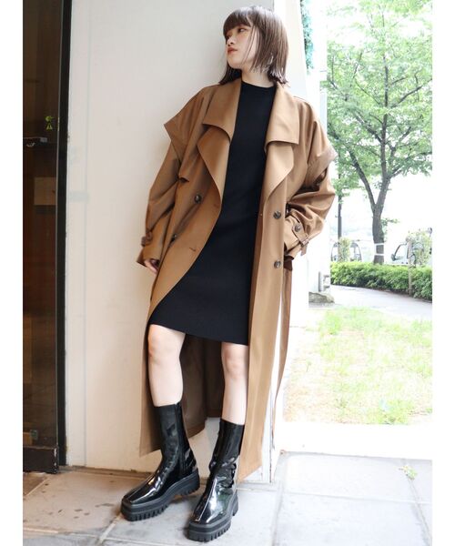 MURUA(ムルーア)の「バルーンスリーブミニニットワンピース(ワンピース・レディース・ブラック/ブルー/ブラウン/モカ・FREE)」の18枚目の写真