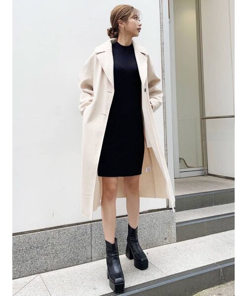 MURUA(ムルーア)の「バルーンスリーブミニニットワンピース(ワンピース・レディース・ブラック/ブルー/ブラウン/モカ・FREE)」の20枚目の写真