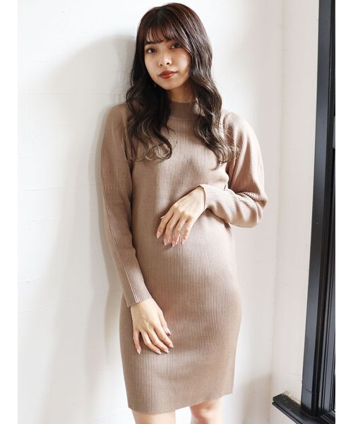 MURUA（ムルーア）の「バルーンスリーブミニニットワンピース