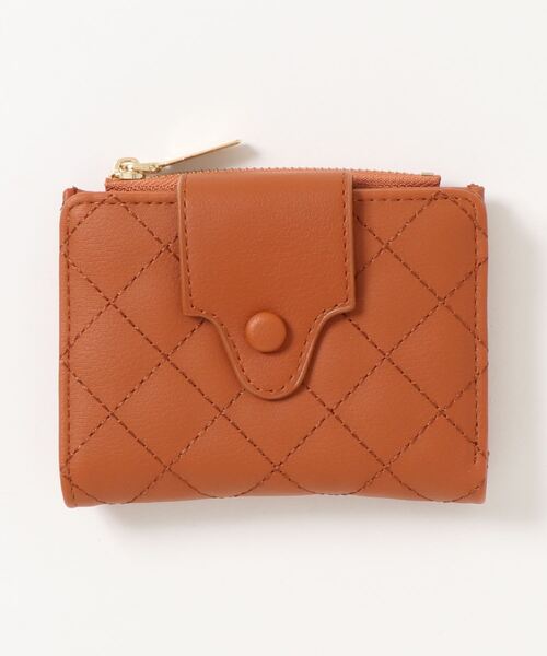STYLEBLOCK（スタイルブロック）の「キルティング二つ折りミニ財布（財布・レディース・グレー/イエロー/ブラック/ピンク/ネイビー/ブラウン・FREE）」の11枚目の写真