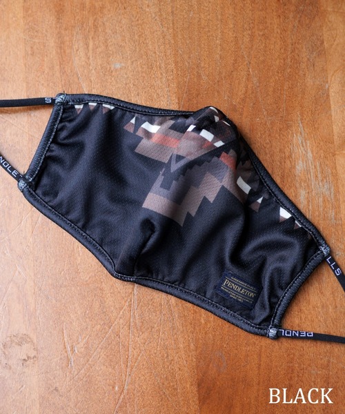 PENDLETON(ペンドルトン)の「ROCK POINT MESH PRINT MASK(マスク・メンズ・タン/ブラック/オリーブ/ネイビー/オフホワイト/グレー・ONE SIZE)」の3枚目の写真