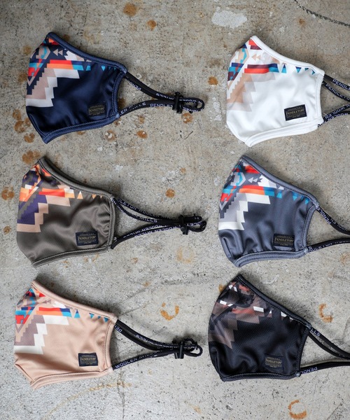 PENDLETON(ペンドルトン)の「ROCK POINT MESH PRINT MASK(マスク・メンズ・タン/ブラック/オリーブ/ネイビー/オフホワイト/グレー・ONE SIZE)」の7枚目の写真