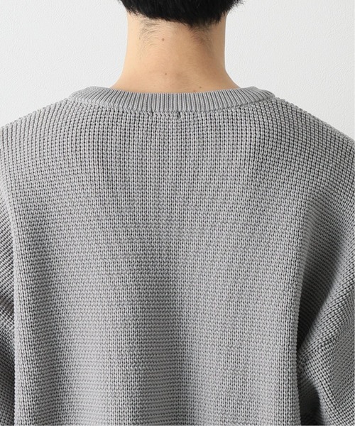 JOURNAL STANDARD relume(ジャーナルスタンダード レリューム)の「【ニット+カットソーの2点SET】RE/PO オーバーサイズワッフルニット(ニット/セーター・メンズ・ホワイト/イエロー/カーキ/ピンク/グレー/ブラウン/ベージュ/ブラック・M/L)」の15枚目の写真