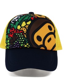 A BATHING APE（アベイシングエイプ）の「BABY MILO ISLAND MESH CAP K