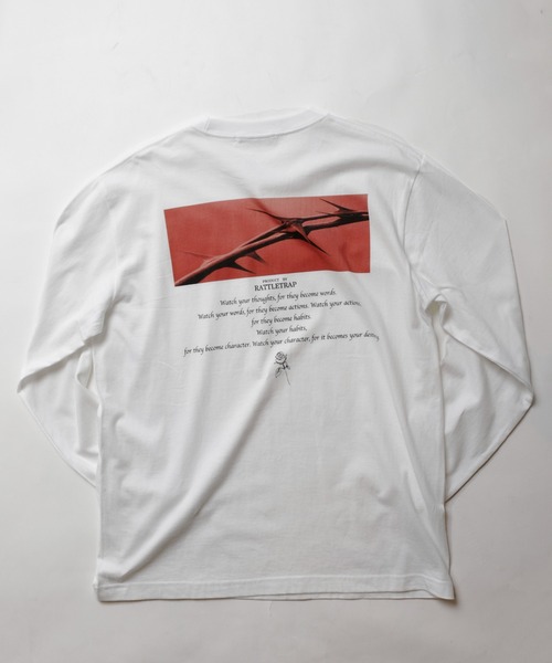 RATTLE TRAP（ラトルトラップ）の「グラフィックバックプリントロンT（Tシャツ/カットソー・メンズ・ホワイト/ブラック・S/M/L）」の3枚目の写真