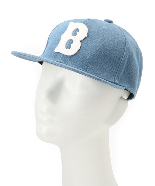 BASECONTROL（ベースコントロール）の「◆KIDS Bワッペン デニムベースボールキャップ（キャップ・キッズ・ブルー/ダークネイビー・99）」の6枚目の写真