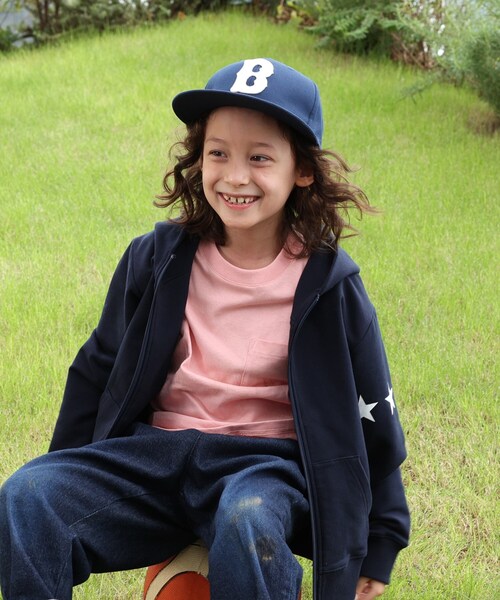 BASECONTROL（ベースコントロール）の「◆KIDS Bワッペン デニムベースボールキャップ（キャップ・キッズ・ブルー/ダークネイビー・99）」の10枚目の写真