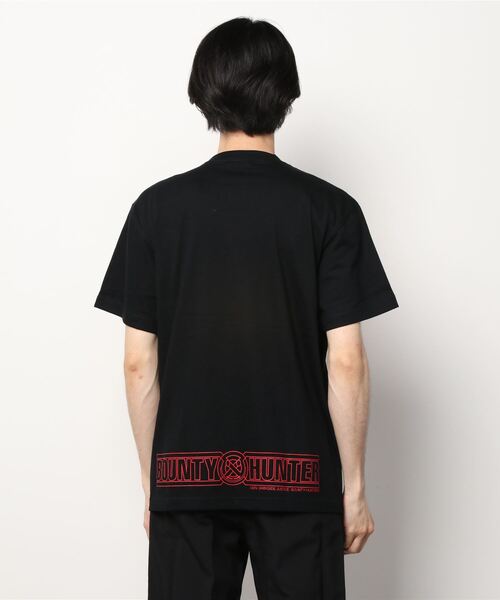 BOUNTY HUNTER（バウンティーハンター）の「BxH MOBIUS NIKO LOGO Tee（Tシャツ/カットソー・メンズ・ブラック×ホワイト/ブラック×レッド/ブラック×ブルー/ブラック×イエロー・MEDIUM/X-LARGE/XX-LARGE/LARGE）」の8枚目の写真