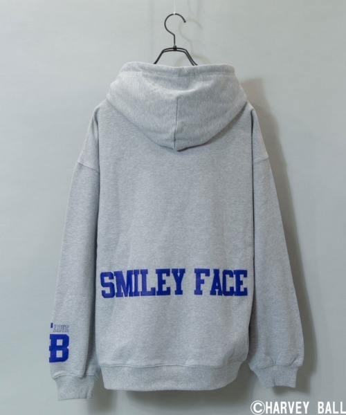 JACKROSE（ジャックローズ）の「SMILEYFACE&JE/スマイリーフェイス パーカー（パーカー・メンズ・グレー/ブラック・M/L）」の8枚目の写真