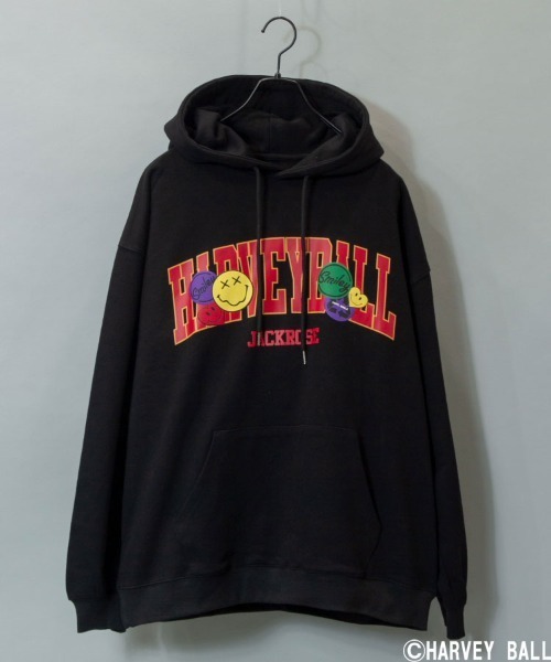 JACKROSE（ジャックローズ）の「SMILEYFACE&JE/スマイリーフェイス パーカー（パーカー・メンズ・グレー/ブラック・M/L）」の10枚目の写真