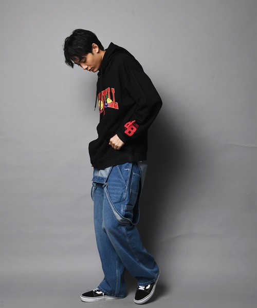 JACKROSE（ジャックローズ）の「SMILEYFACE&JE/スマイリーフェイス パーカー（パーカー・メンズ・グレー/ブラック・M/L）」の22枚目の写真