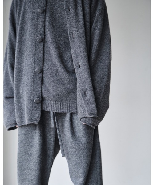 Blanc YM(ブランワイエム)の「Blanc YM ブランワイエム / Milled Wool Shirt ミルドウールシャツ ジャケット / BL-21A-MWS(シャツ/ブラウス・メンズ・グレー/ネイビー・MEDIUM/SMALL)」の4枚目の写真
