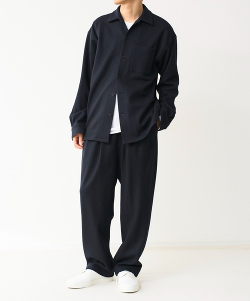 Blanc YM(ブランワイエム)の「Blanc YM ブランワイエム / Milled Wool Shirt ミルドウールシャツ ジャケット / BL-21A-MWS(シャツ/ブラウス・メンズ・グレー/ネイビー・MEDIUM/SMALL)」の22枚目の写真