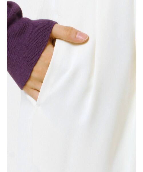 ELENDEEK（エレンディーク）の「ストレートワイドパンツ（その他パンツ・レディース・ブラック/オフホワイト/グリーン/マスタード/ラベンダー・01/02）」の12枚目の写真