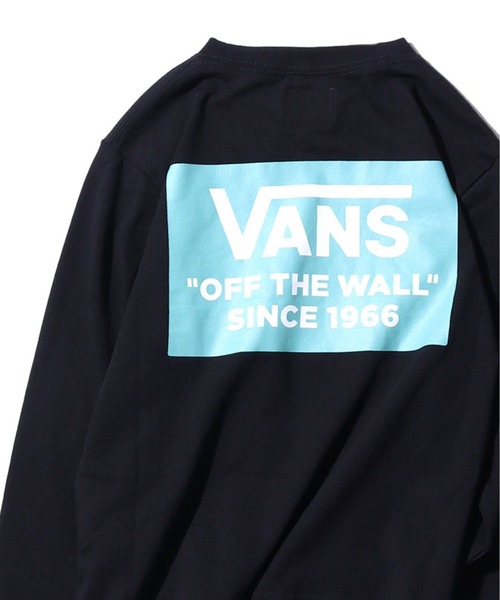 VANS(バンズ)の「VANS/ヴァンズ K VANS RECTANGLELOGO L/S Tee ロングスリーブTシャツ ビッグシルエット フロント バックプリント(Tシャツ/カットソー・キッズ・ブラック/ベージュ/ホワイト・M/L)」の2枚目の写真