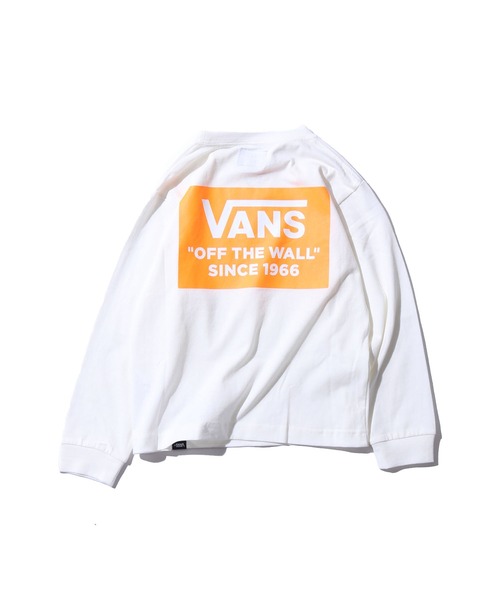 VANS(バンズ)の「VANS/ヴァンズ K VANS RECTANGLELOGO L/S Tee ロングスリーブTシャツ ビッグシルエット フロント バックプリント(Tシャツ/カットソー・キッズ・ブラック/ベージュ/ホワイト・M/L)」の16枚目の写真