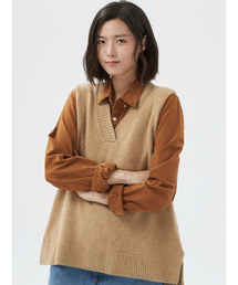 GAP | オーバーサイズ ハイロー セーターベスト(ベスト)