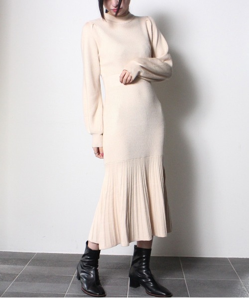 NOMAE(ノーマエ)の「【NOMAE】BACKリボンマーメイドニットワンピース(ワンピース・レディース・ホワイト/ブラック/ライトグリーン/ライトピンク・FREE)」の17枚目の写真