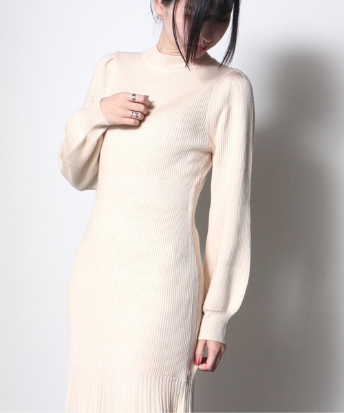 NOMAE(ノーマエ)の「【NOMAE】BACKリボンマーメイドニットワンピース(ワンピース・レディース・ホワイト/ブラック/ライトグリーン/ライトピンク・FREE)」の18枚目の写真