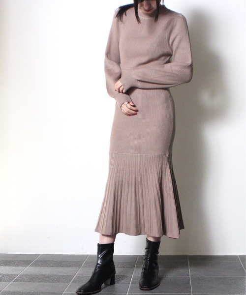 NOMAE(ノーマエ)の「【NOMAE】BACKリボンマーメイドニットワンピース(ワンピース・レディース・ホワイト/ブラック/ライトグリーン/ライトピンク・FREE)」の21枚目の写真