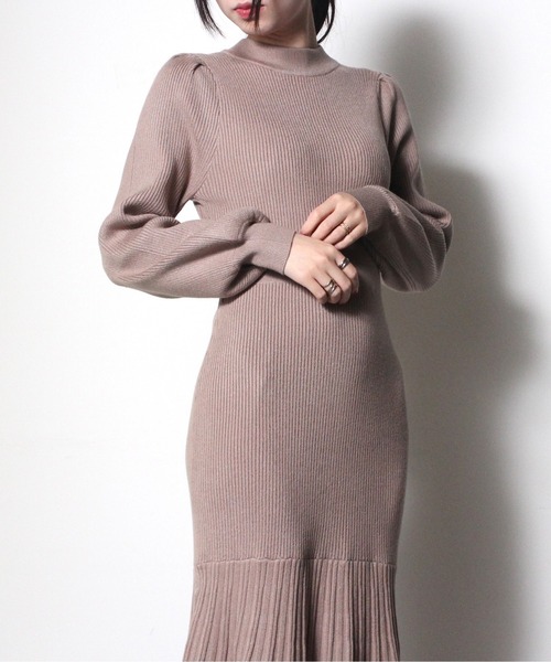 NOMAE(ノーマエ)の「【NOMAE】BACKリボンマーメイドニットワンピース(ワンピース・レディース・ホワイト/ブラック/ライトグリーン/ライトピンク・FREE)」の22枚目の写真