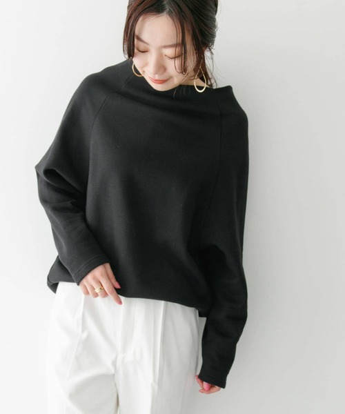 KBF+（ケービーエフプラス）の「KBF+　ボトルネックルーズトップス∴（Tシャツ/カットソー・レディース・オフホワイト/グリーン系その他・ONE）」の19枚目の写真