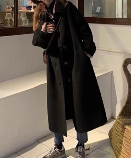 FREE STYLISTS（フリー スタイリスト）の「中綿トレンチコート（トレンチコート・レディース・ブラック/ボルドー・S/XL/L/M）」の8枚目の写真