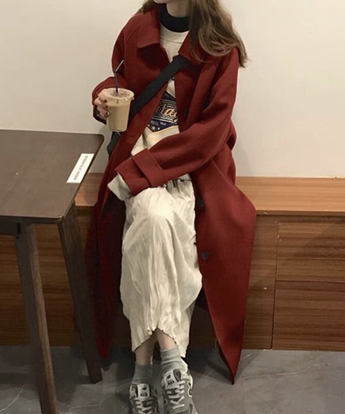 FREE STYLISTS（フリー スタイリスト）の「中綿トレンチコート（トレンチコート・レディース・ブラック/ボルドー・S/XL/L/M）」の5枚目の写真