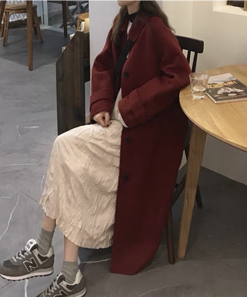 FREE STYLISTS（フリー スタイリスト）の「中綿トレンチコート（トレンチコート・レディース・ブラック/ボルドー・S/XL/L/M）」の7枚目の写真