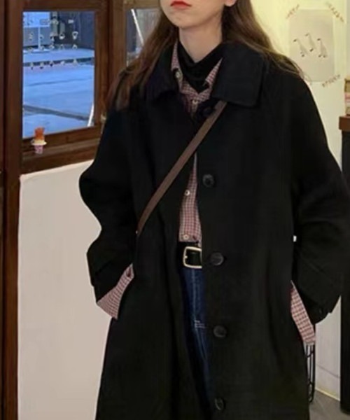 FREE STYLISTS（フリー スタイリスト）の「中綿トレンチコート（トレンチコート・レディース・ブラック/ボルドー・S/XL/L/M）」の13枚目の写真