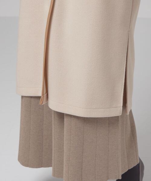 closet story（クローゼットストーリー）の「＜closet story（クローゼットストーリー）＞カットメルトン パイピング ロングコート（その他アウター・レディース・ダークグレー/ナチュラル・FREE）」の13枚目の写真