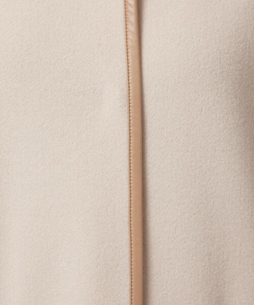 closet story（クローゼットストーリー）の「＜closet story（クローゼットストーリー）＞カットメルトン パイピング ロングコート（その他アウター・レディース・ダークグレー/ナチュラル・FREE）」の17枚目の写真