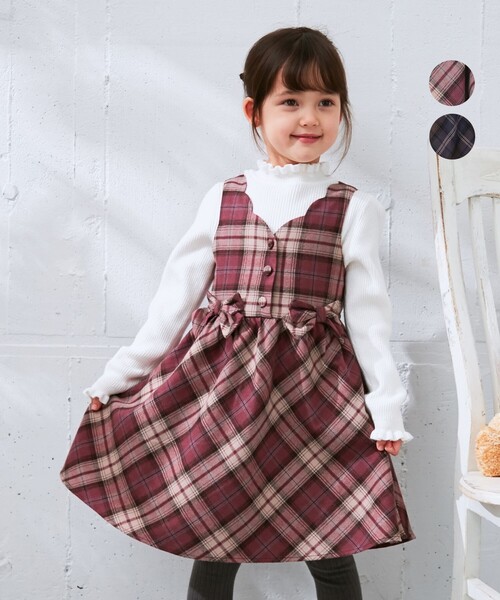 チェック ジャンパースカート ワンピース Any Fam エニィファム のファッション通販 Zozotown