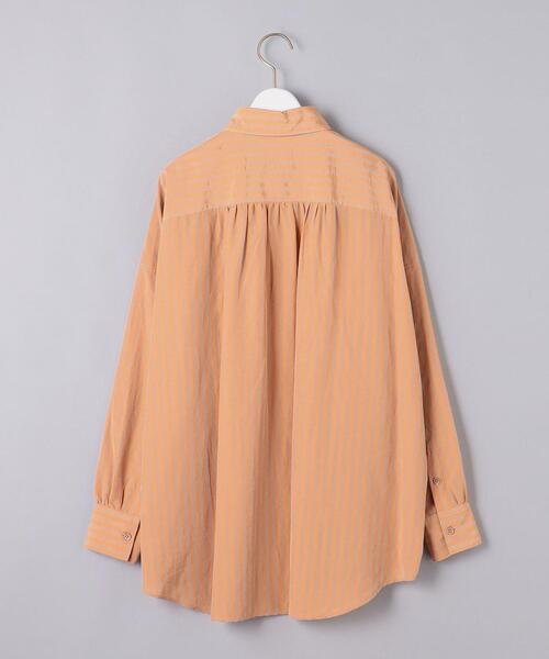 UNITED ARROWS（ユナイテッドアローズ）の「＜UNITED ARROWS＞ストライプ  オーバー シャツ B（シャツ/ブラウス・レディース・ブラック/オレンジ・38/36）」の13枚目の写真