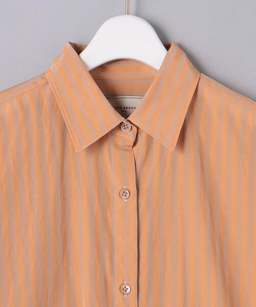 UNITED ARROWS（ユナイテッドアローズ）の「＜UNITED ARROWS＞ストライプ  オーバー シャツ B（シャツ/ブラウス・レディース・ブラック/オレンジ・38/36）」の14枚目の写真