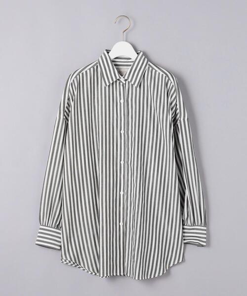 UNITED ARROWS（ユナイテッドアローズ）の「＜UNITED ARROWS＞ストライプ  オーバー シャツ B（シャツ/ブラウス・レディース・ブラック/オレンジ・38/36）」の18枚目の写真