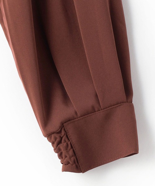 179/WG(イチナナキュウダブルジー)の「ビッグカラーエンブロイダリーブラウス(シャツ/ブラウス・レディース・グリーン/オフホワイト/ブラウン・MEDIUM)」の11枚目の写真