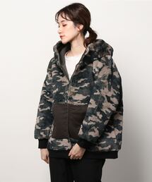 AVIREX | カモプリント シャギーボンディング ジップフーディー/ CAMO PRINT SHAGGY BONDING ZIP HOODIE(ブルゾン)