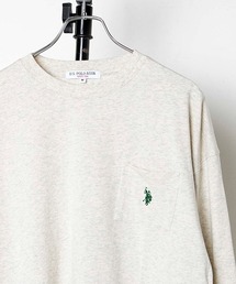 U.S. POLO ASSN. | ∴WEGO/別注 U.S. POLOワンポイント刺繍BIGロンT(Tシャツ/カットソー)