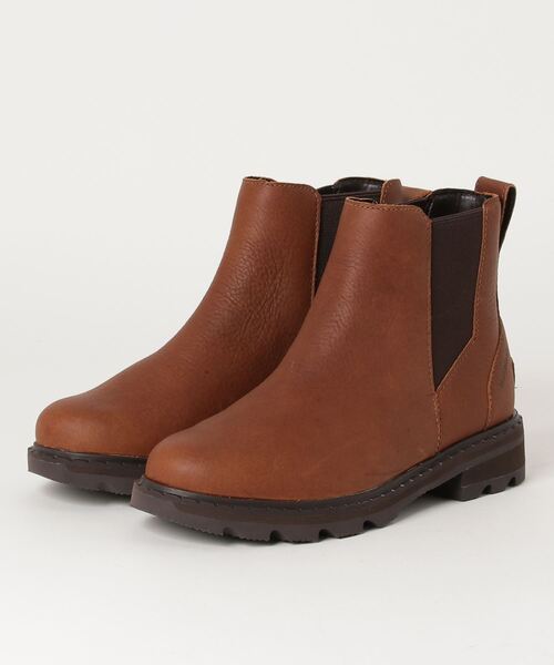 SOREL(ソレル)の「SOREL/ソレル チェルシー レノックス WP チェルシー サイドゴア ブーツ 防水 雨雪対応 NL3696(ブーツ・レディース・ブラウン/ブラック・24.0cm/25.0cm/23.0cm)」の1枚目の写真