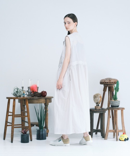 bedsidedrama(ベットサイドドラマ)の「bedsidedrama/ベッドサイドドラマ/Fake Riders Shirt Coat(ステンカラーコート・レディース・ライトグレー/ブラック・2/1)」の9枚目の写真