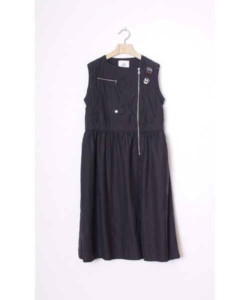 bedsidedrama(ベットサイドドラマ)の「bedsidedrama/ベッドサイドドラマ/Fake Riders Shirt Coat(ステンカラーコート・レディース・ライトグレー/ブラック・2/1)」の15枚目の写真